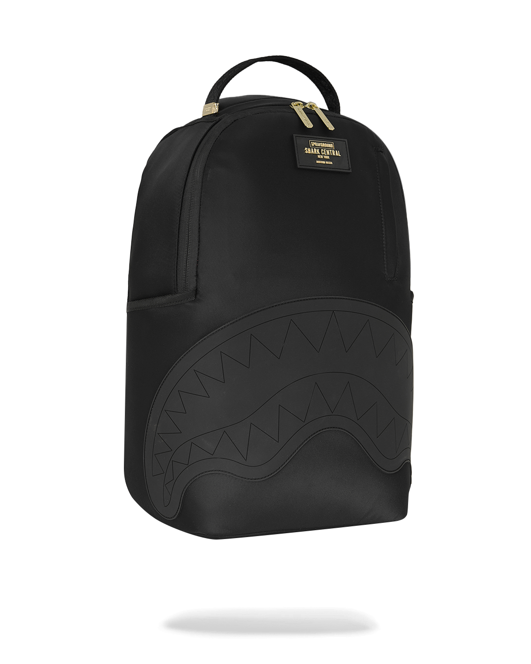 SPRAYGROUND® BACKPACK SHARK CENTRAL GOLD LETTERING BACKPACK