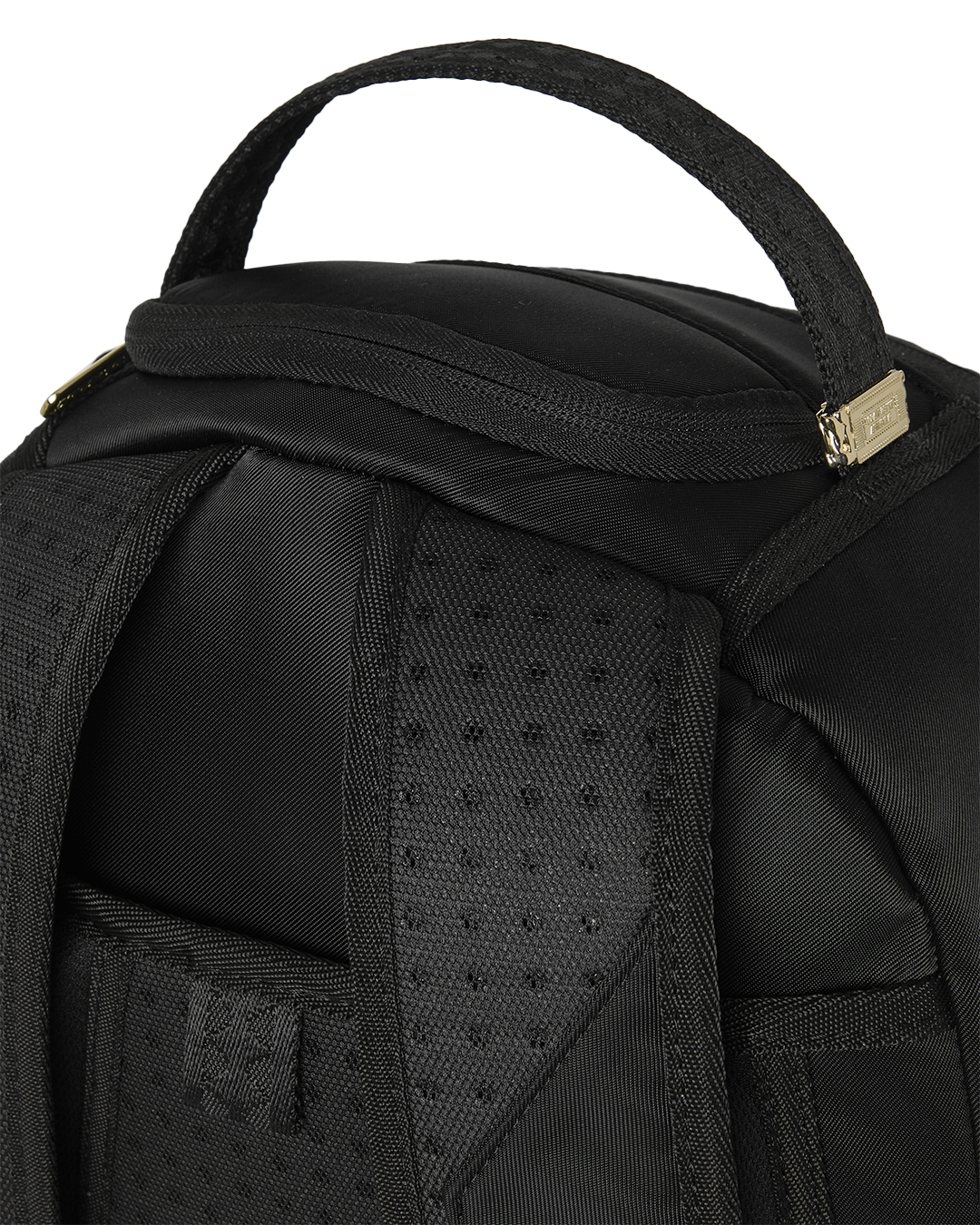 SPRAYGROUND® BACKPACK SHARK CENTRAL GOLD LETTERING BACKPACK