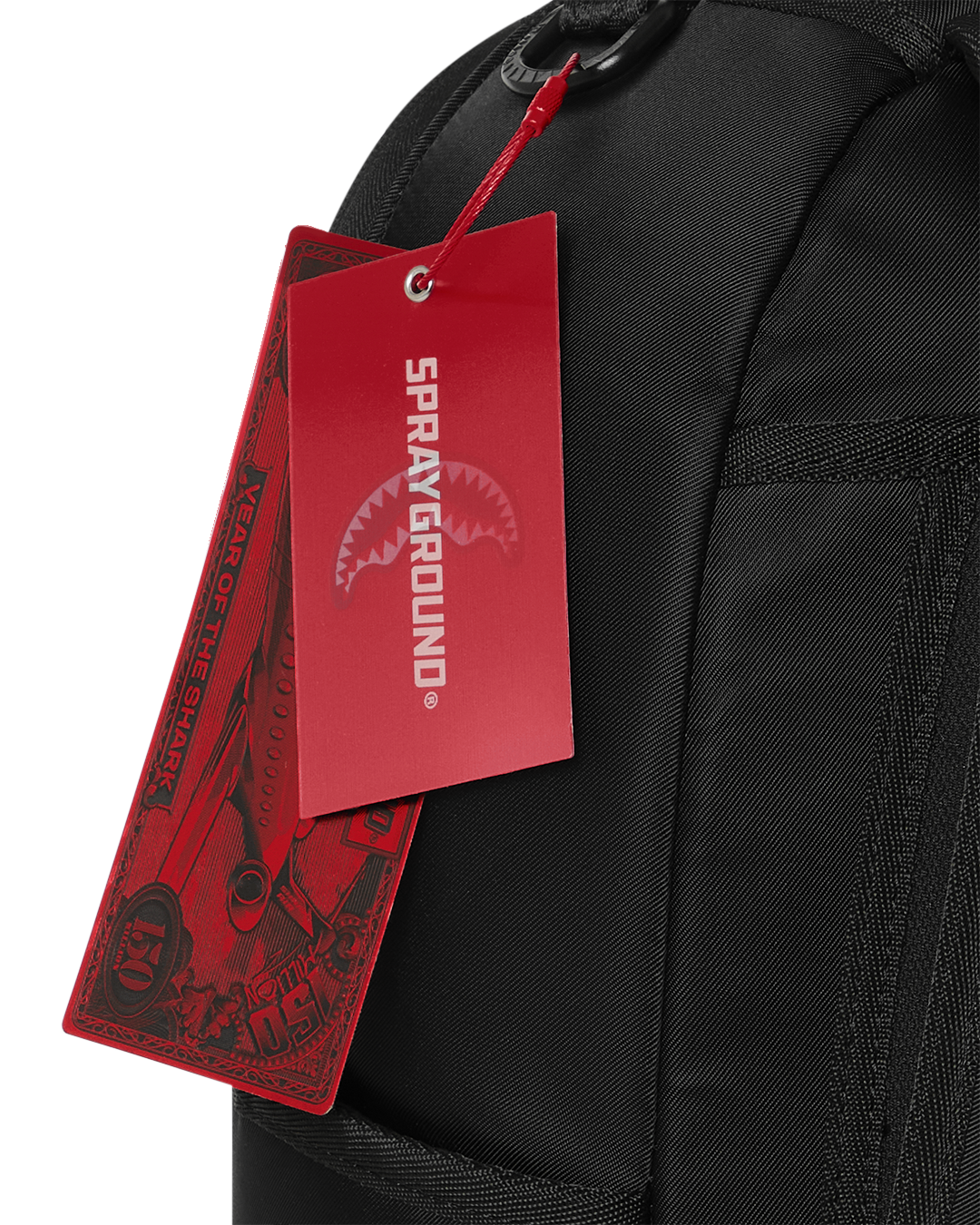 SPRAYGROUND® BACKPACK SHARK CENTRAL GOLD LETTERING BACKPACK