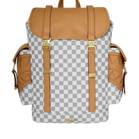 SPRAYGROUND® BACKPACK EMBOSSED CREAM CHECK MONTE CARLO