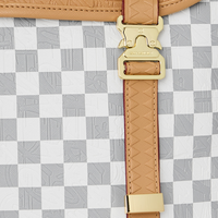 SPRAYGROUND® BACKPACK EMBOSSED CREAM CHECK MONTE CARLO
