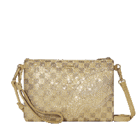 SPRAYGROUND® POUCHETTE 2 TONE GOLD TRINITY CROSSOVER CLUTCH