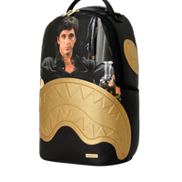 SPRAYGROUND® BACKPACK SCARFACE GOLD EMBOSSED BACKPACK