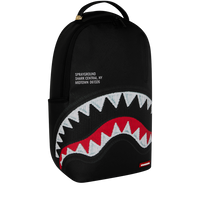 SPRAYGROUND® BACKPACK SHARK CENTRAL BLACK EMBROIDERED SHARK BACKPACK