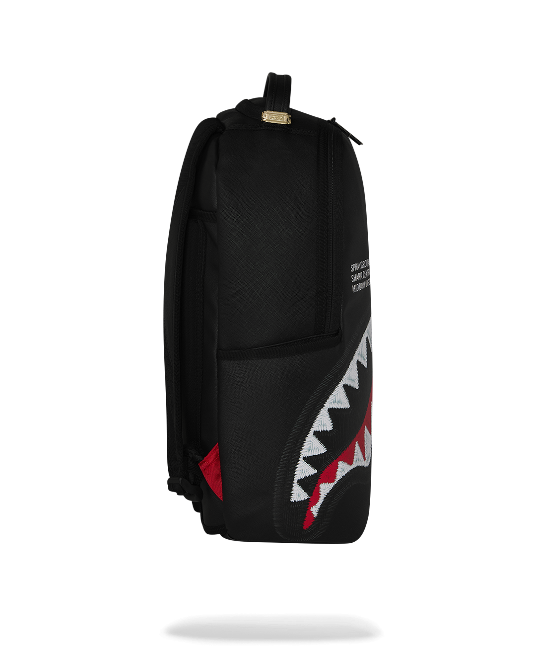 SPRAYGROUND® BACKPACK SHARK CENTRAL BLACK EMBROIDERED SHARK BACKPACK