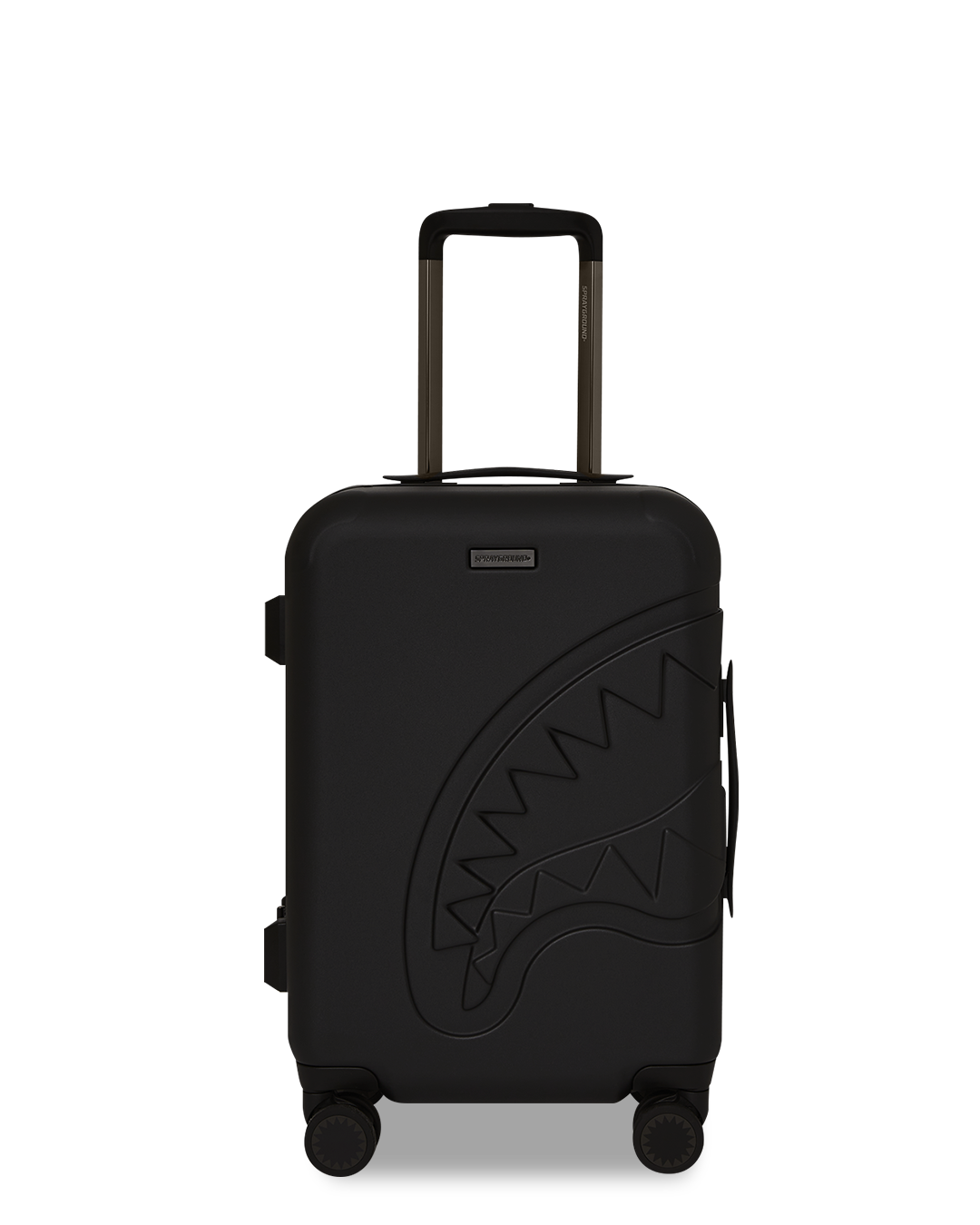 DOSE OF CHECK GUNMETAL SHARKNAUTICS HARDSHELL CARRY-ON LUGGAGE