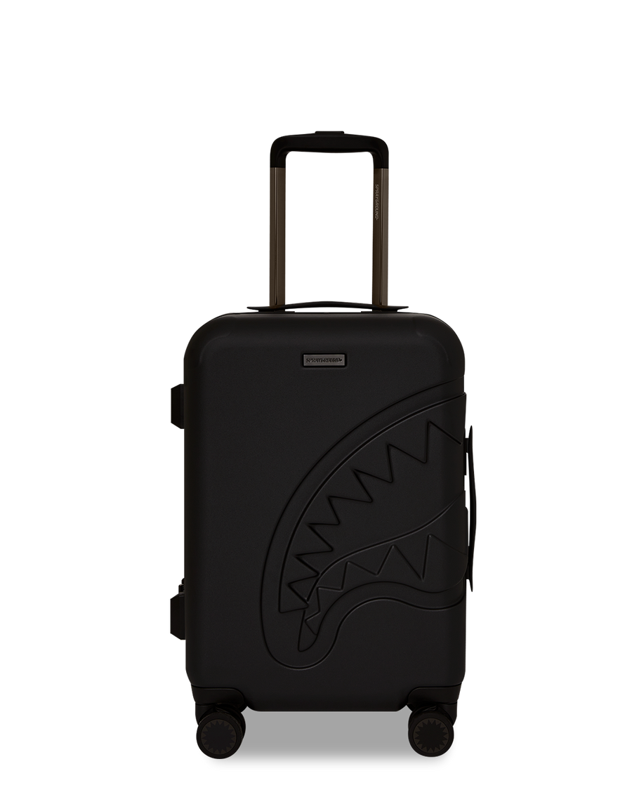 DOSE OF CHECK GUNMETAL SHARKNAUTICS HARDSHELL CARRY-ON LUGGAGE