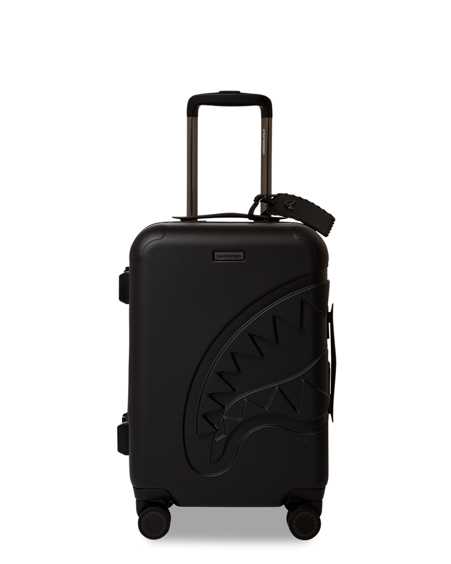 DOSE OF CHECK GUNMETAL SHARKNAUTICS HARDSHELL CARRY-ON LUGGAGE