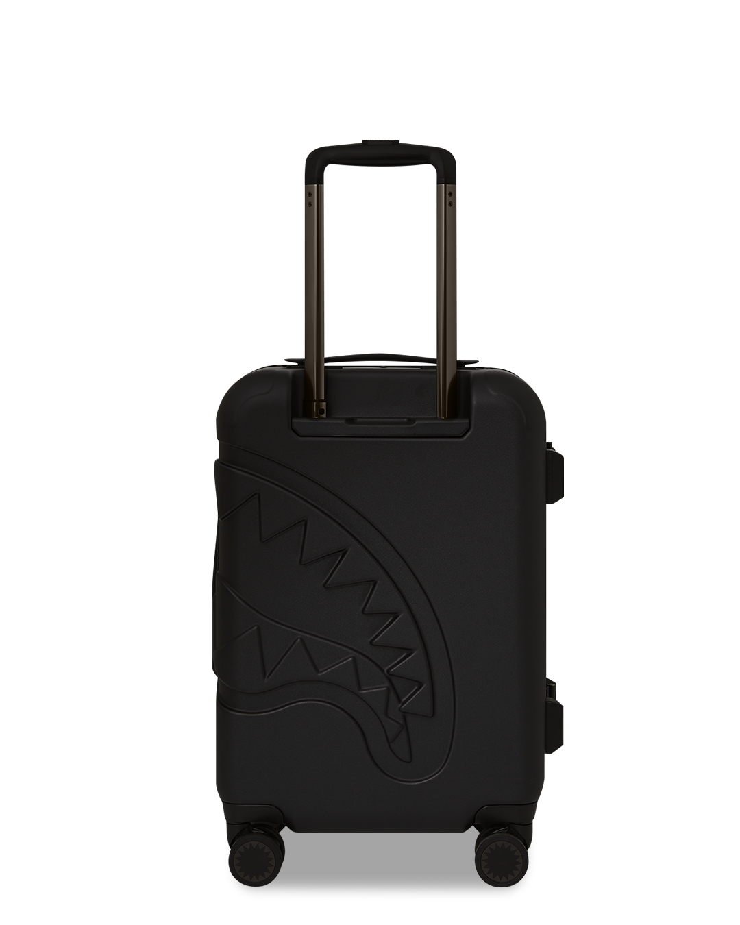 DOSE OF CHECK GUNMETAL SHARKNAUTICS HARDSHELL CARRY-ON LUGGAGE