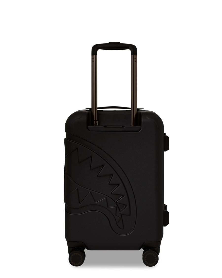 DOSE OF CHECK GUNMETAL SHARKNAUTICS HARDSHELL CARRY-ON LUGGAGE