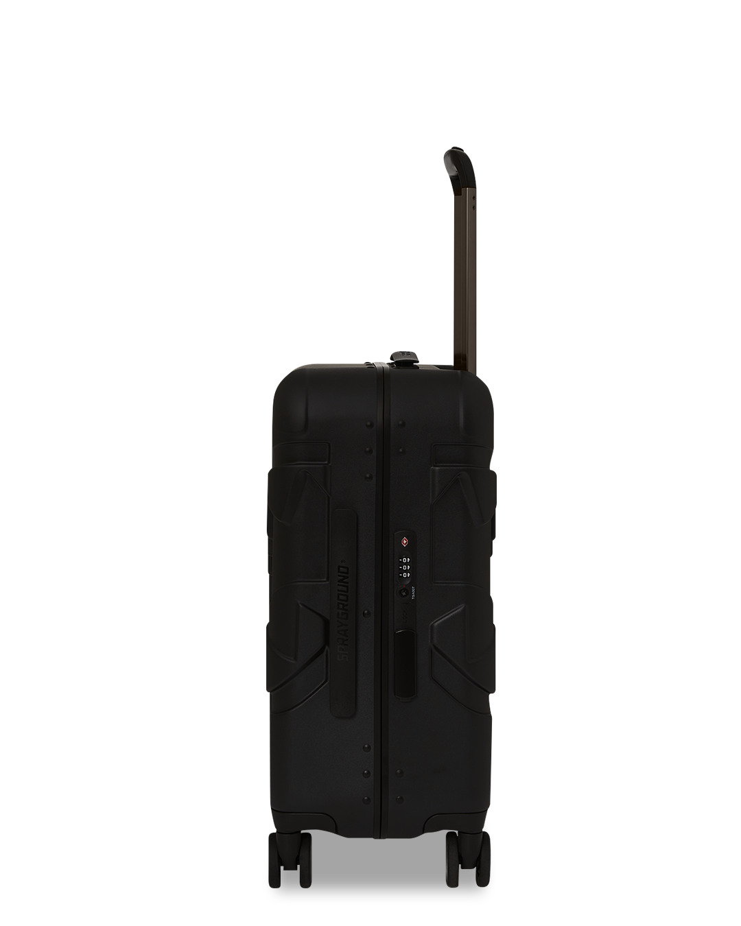 DOSE OF CHECK GUNMETAL SHARKNAUTICS HARDSHELL CARRY-ON LUGGAGE