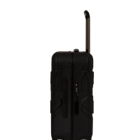 DOSE OF CHECK GUNMETAL SHARKNAUTICS HARDSHELL CARRY-ON LUGGAGE