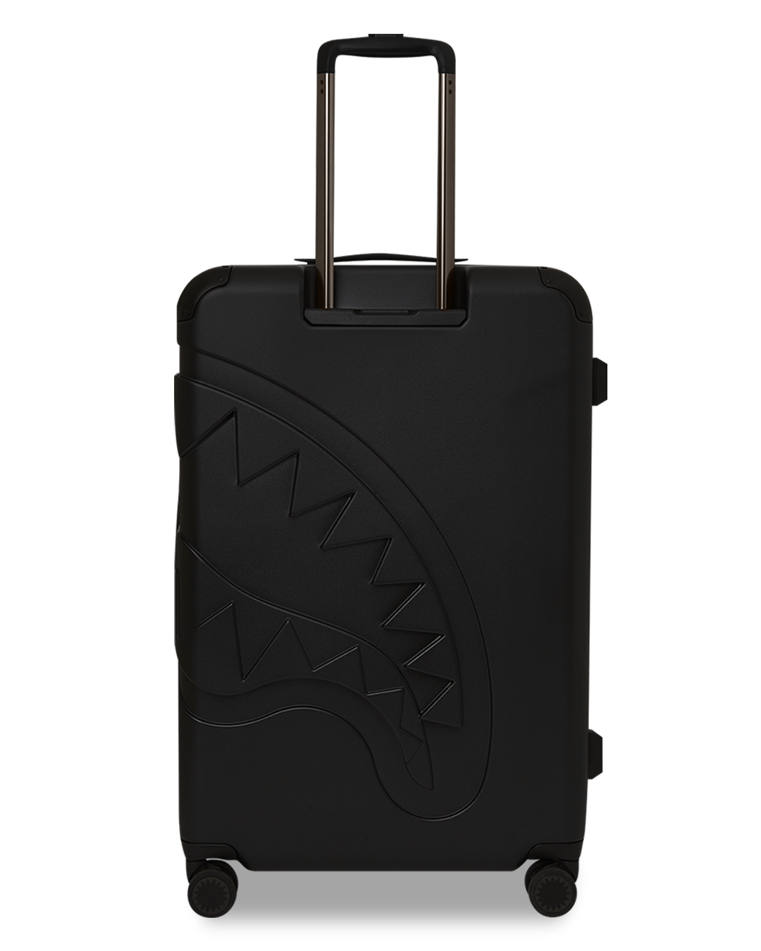 DOSE OF CHECK GUNMETAL TRIM SHARKNAUTICS HARDSHELL FULL-SIZE LUGGAGE