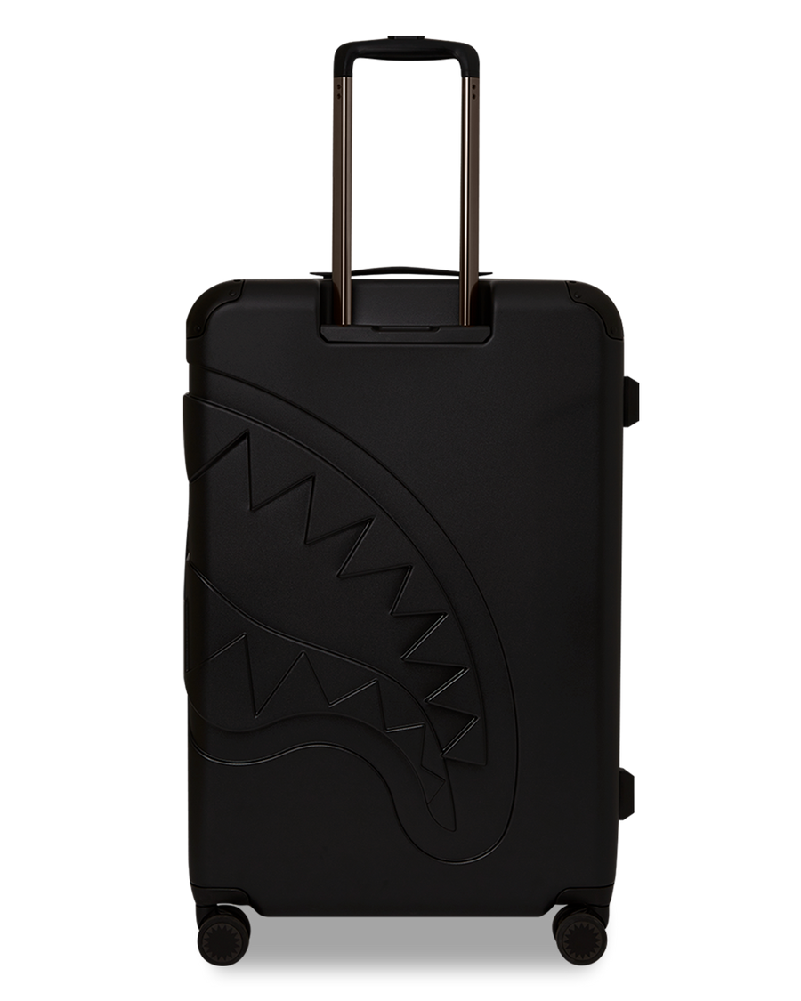 DOSE OF CHECK GUNMETAL TRIM SHARKNAUTICS HARDSHELL FULL-SIZE LUGGAGE