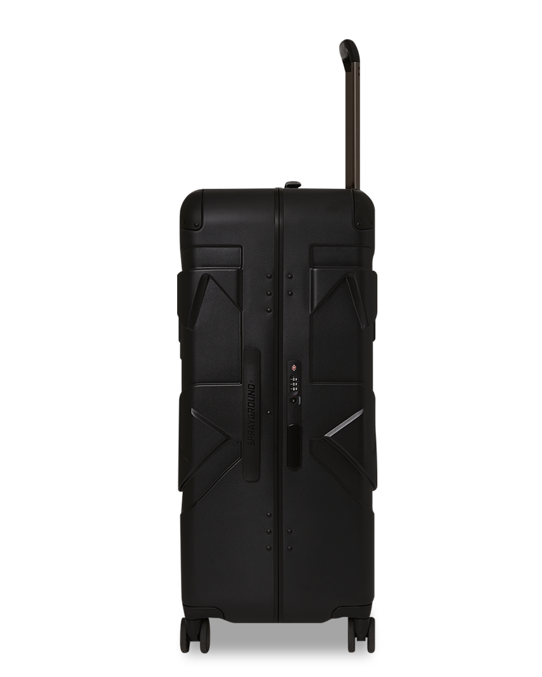 DOSE OF CHECK GUNMETAL TRIM SHARKNAUTICS HARDSHELL FULL-SIZE LUGGAGE