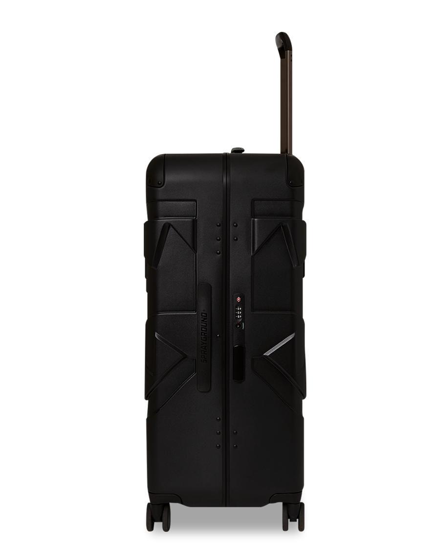 DOSE OF CHECK GUNMETAL TRIM SHARKNAUTICS HARDSHELL FULL-SIZE LUGGAGE