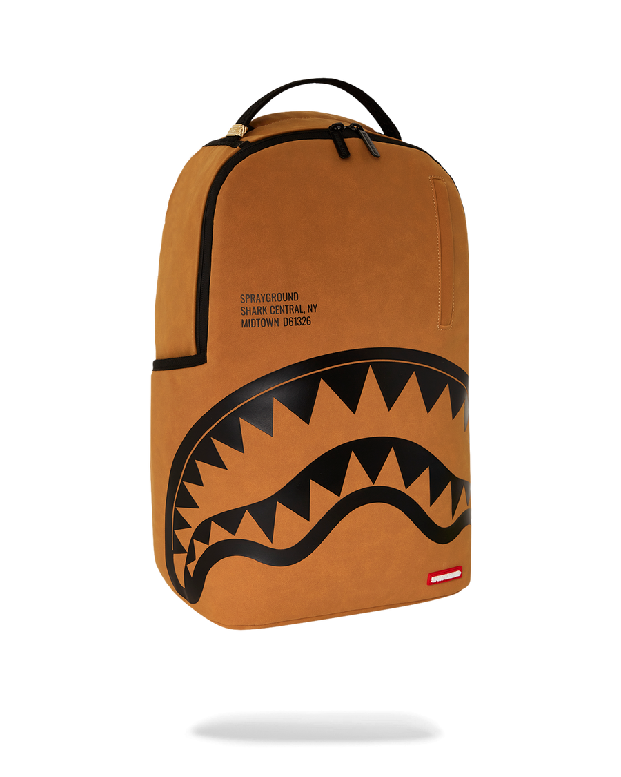 SPRAYGROUND® BACKPACK SHARK CENTRAL DLX-FAUX SUEDE BACKPACK