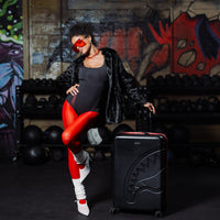 SPRAYGROUND® LUGGAGE PRINTED ZIPPER SHARK FULL-SIZE LUGGAGE