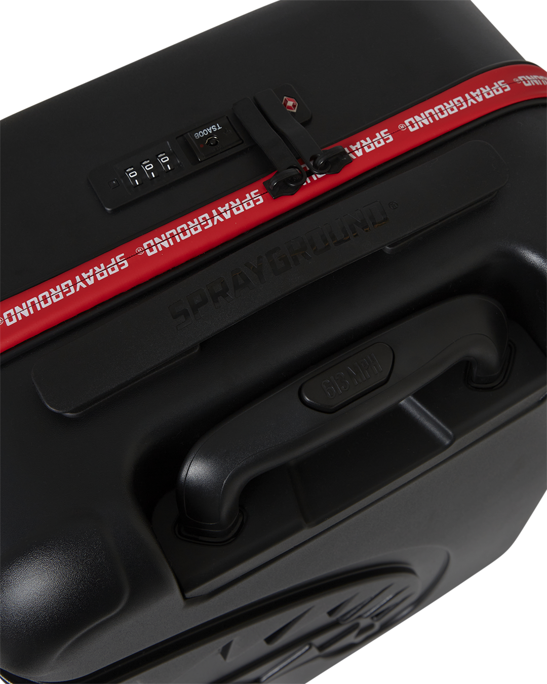 SPRAYGROUND® LUGGAGE PRINTED ZIPPER SHARK CARRY-ON LUGGAGE