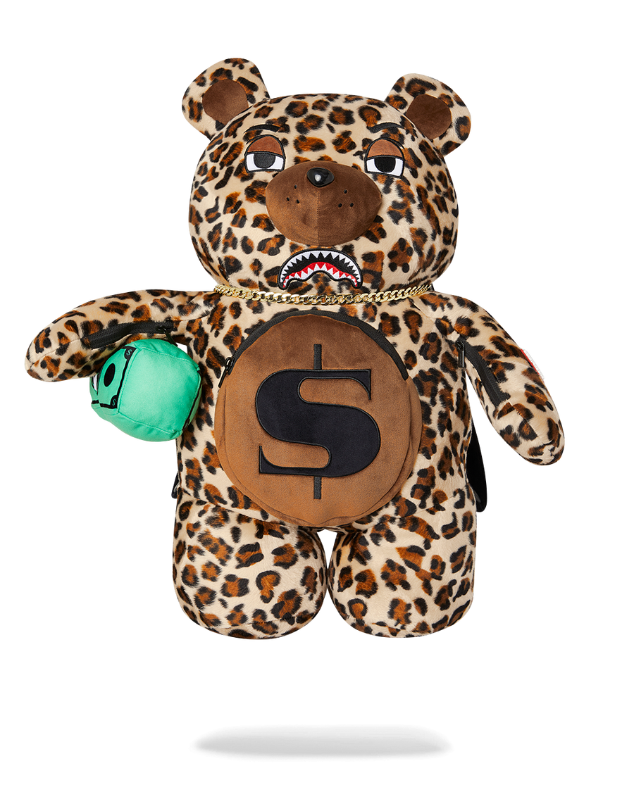 LEOPARD MONEY BEAR BACKPACK