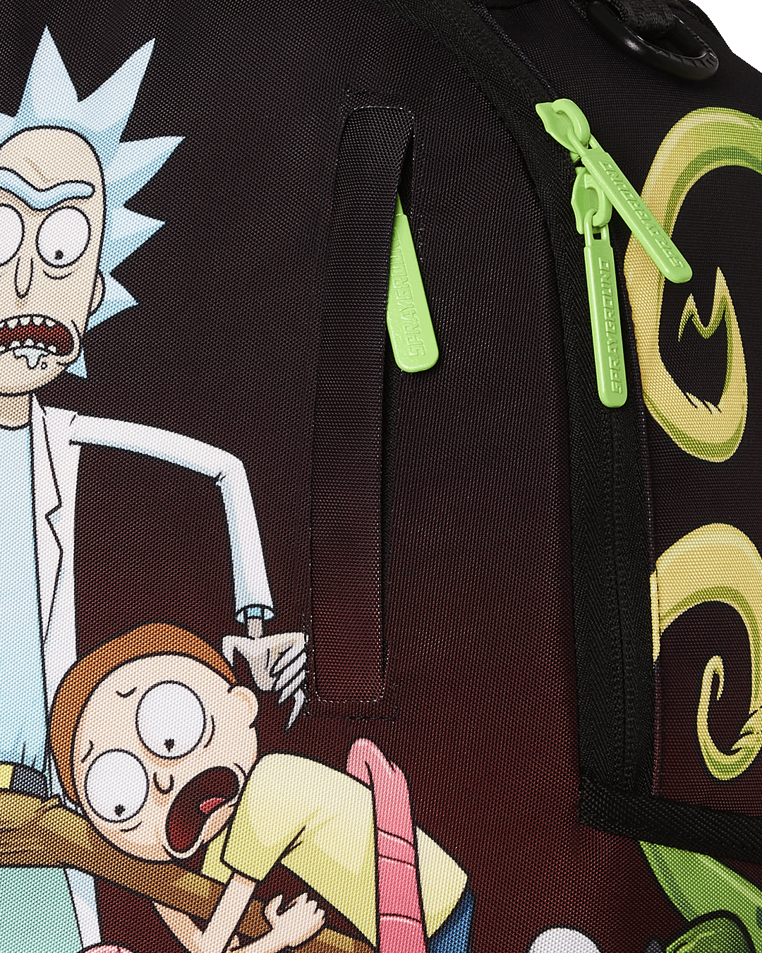 SPRAYGROUND® BACKPACK RICK AND MORTY DLXR ALIEN MOUTH HALF SHARKMOUTH DLXR BACKPACK