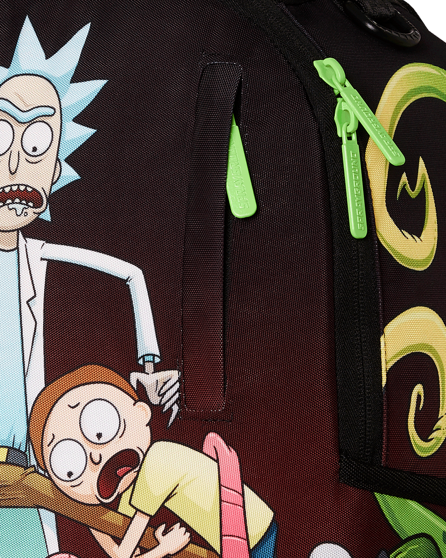 SPRAYGROUND® BACKPACK RICK AND MORTY DLXR ALIEN MOUTH HALF SHARKMOUTH DLXR BACKPACK