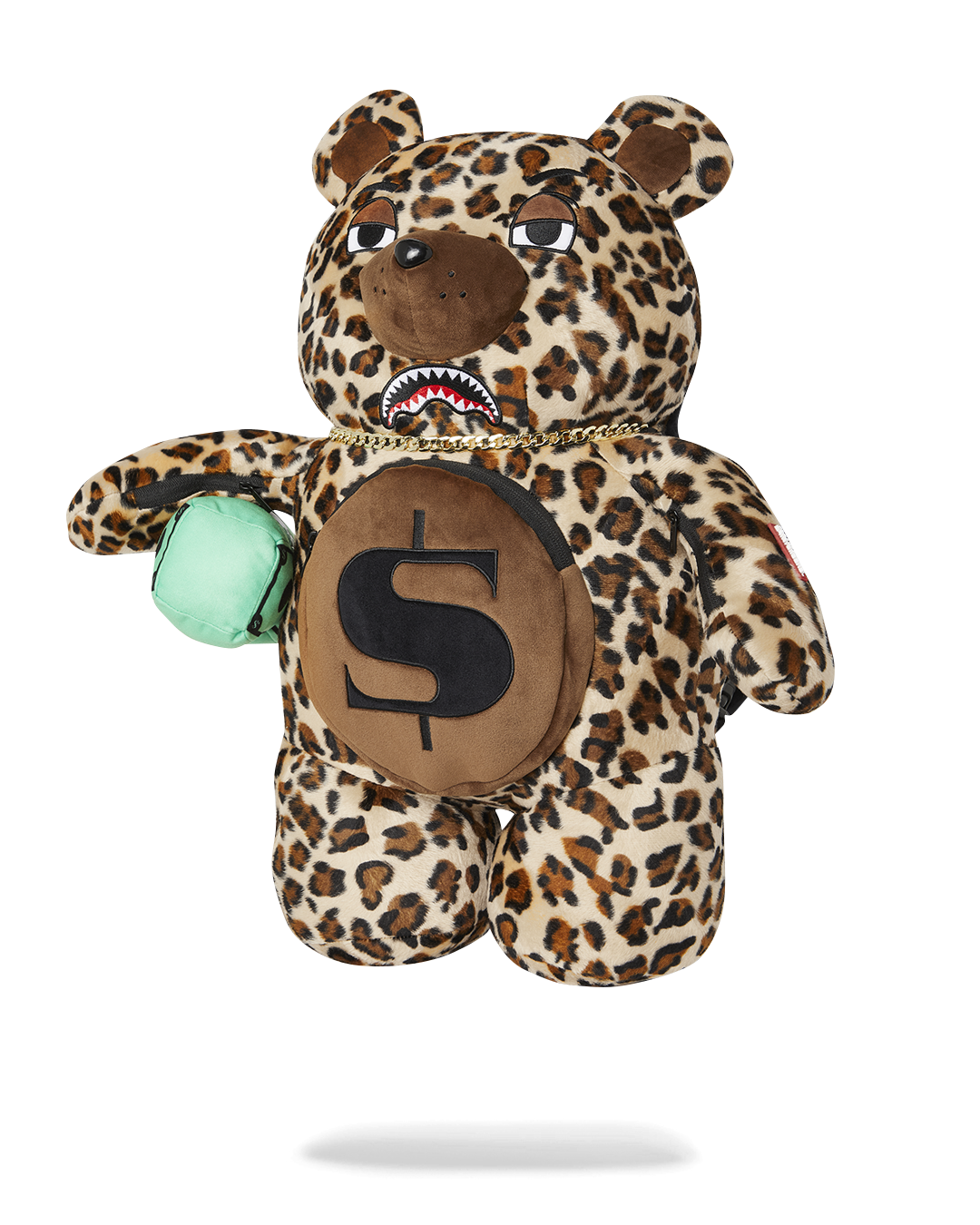 LEOPARD MONEY BEAR BACKPACK