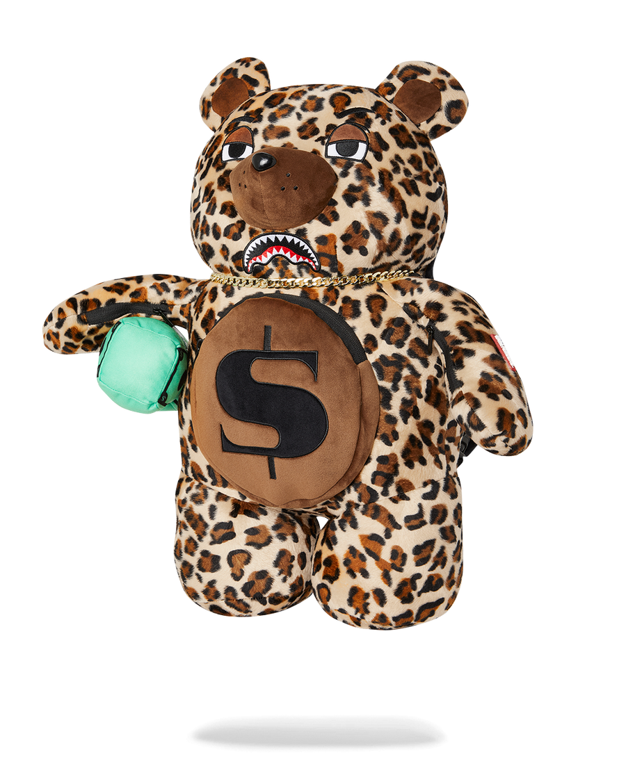 LEOPARD MONEY BEAR BACKPACK