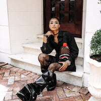 SAWTOOTH SHARKS IN PARIS ONE-STRAP SLING