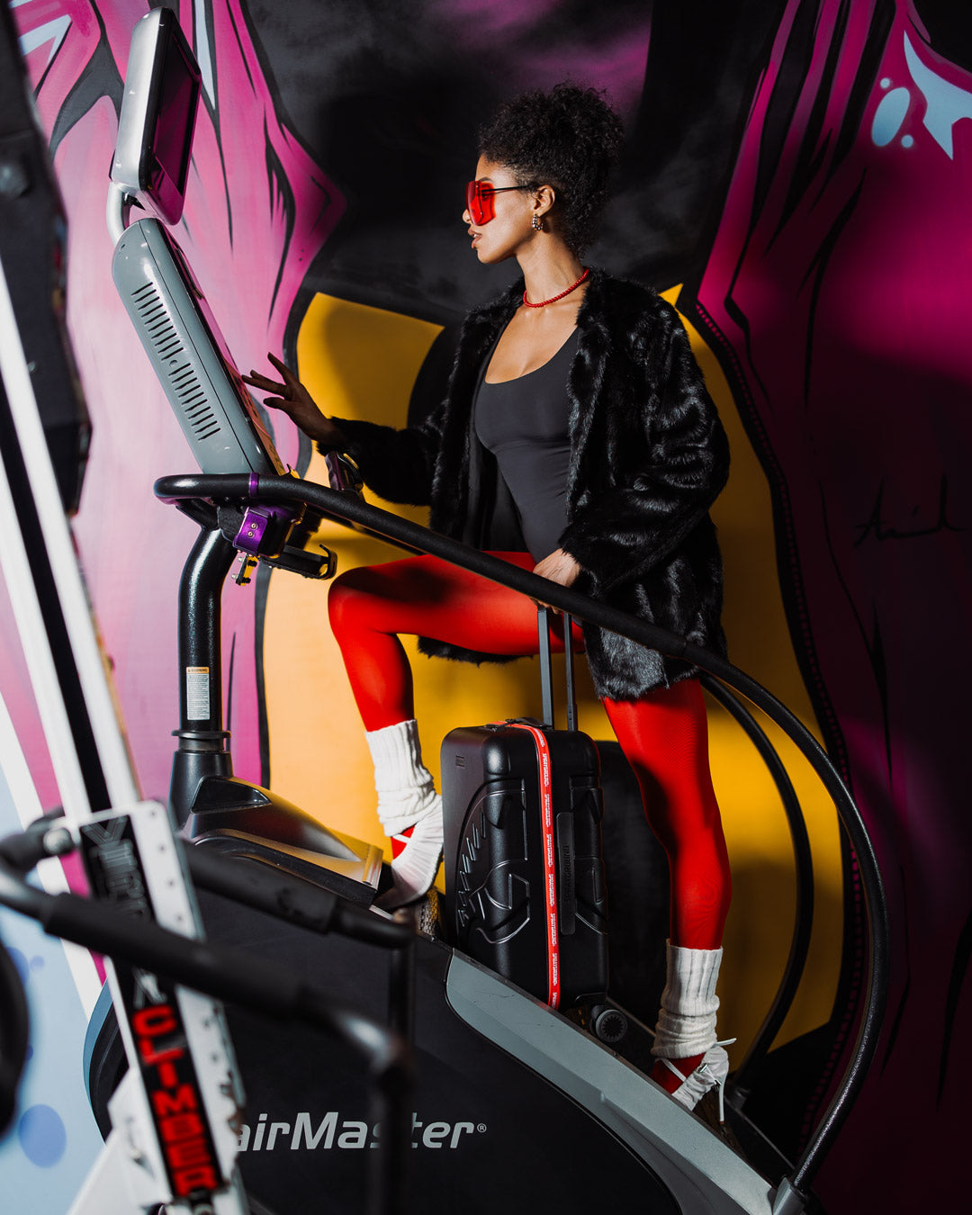 SPRAYGROUND® LUGGAGE PRINTED ZIPPER SHARK CARRY-ON LUGGAGE