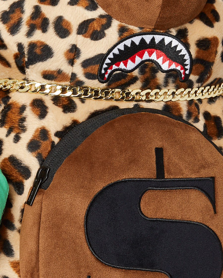 LEOPARD MONEY BEAR BACKPACK