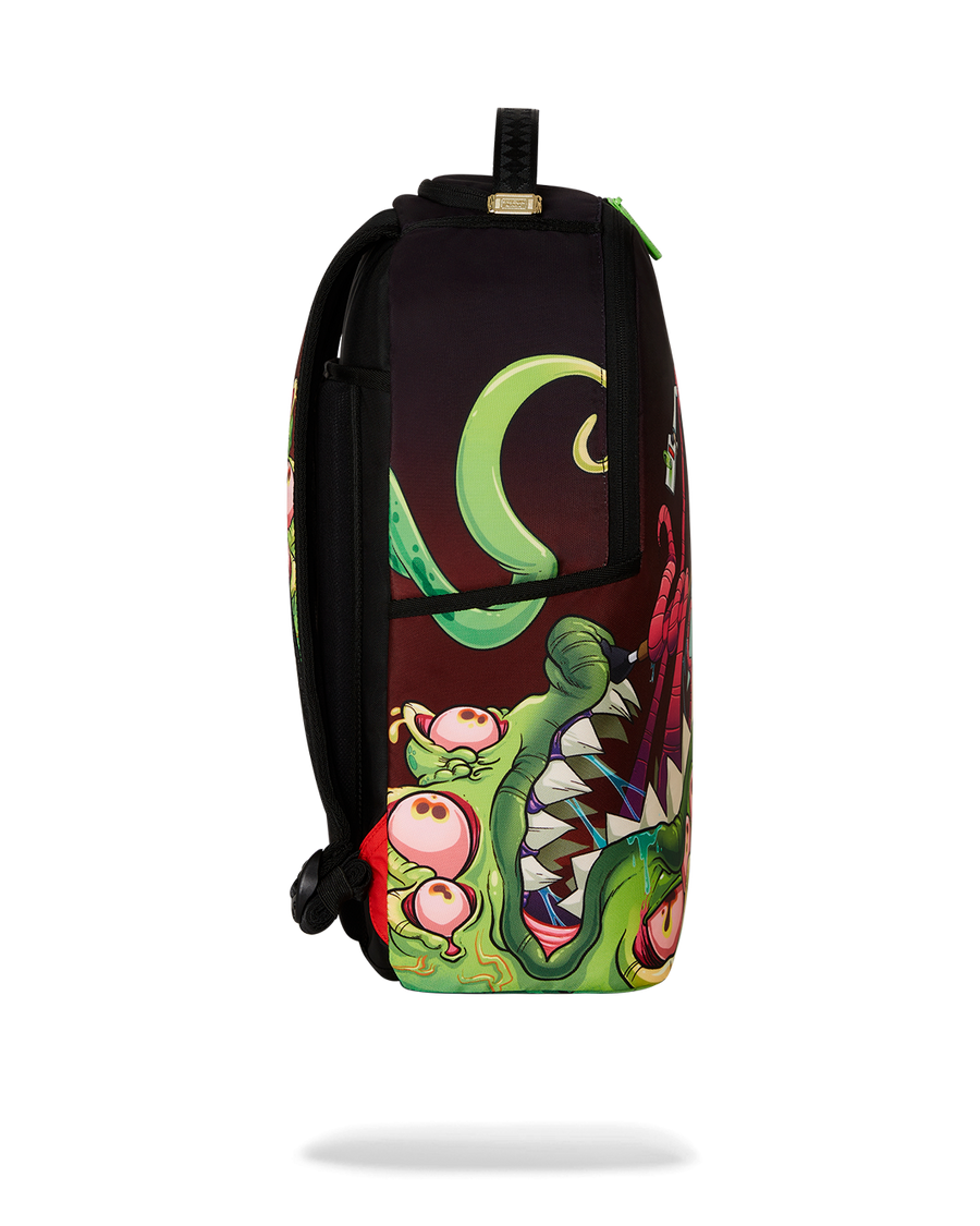 SPRAYGROUND® BACKPACK RICK AND MORTY DLXR ALIEN MOUTH HALF SHARKMOUTH DLXR BACKPACK