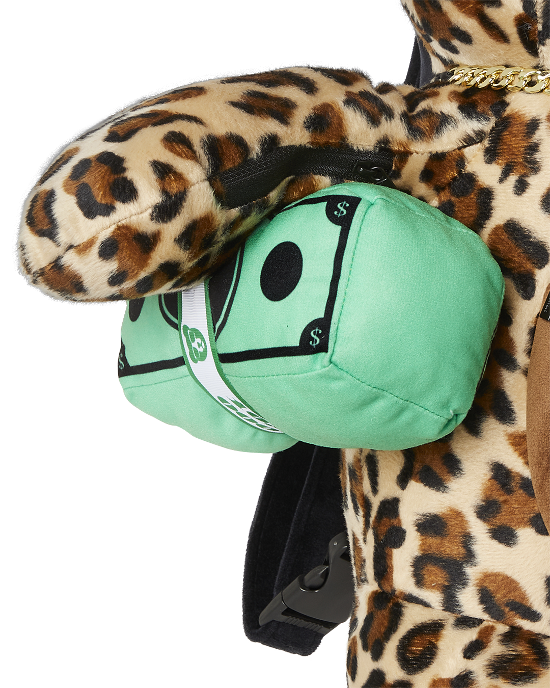 LEOPARD MONEY BEAR BACKPACK