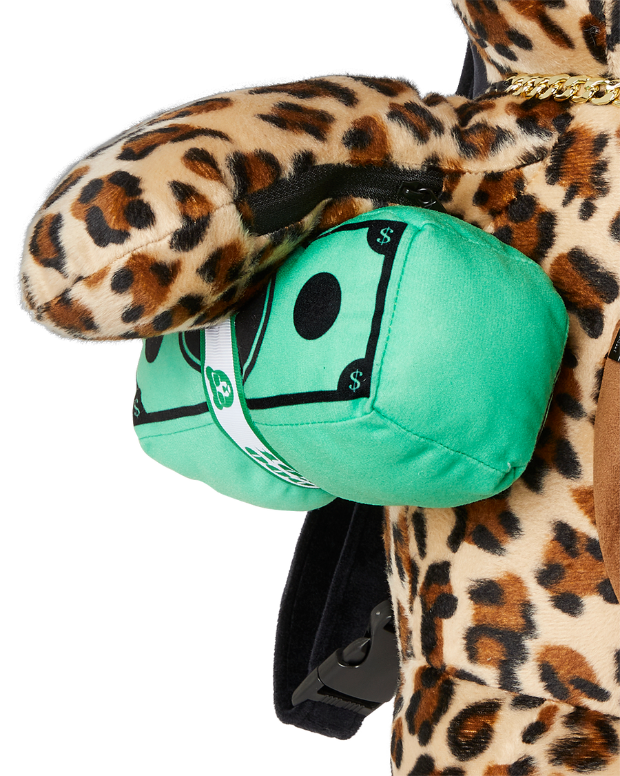 LEOPARD MONEY BEAR BACKPACK