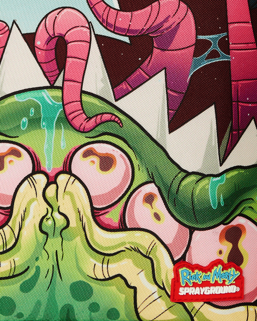 SPRAYGROUND® BACKPACK RICK AND MORTY DLXR ALIEN MOUTH HALF SHARKMOUTH DLXR BACKPACK