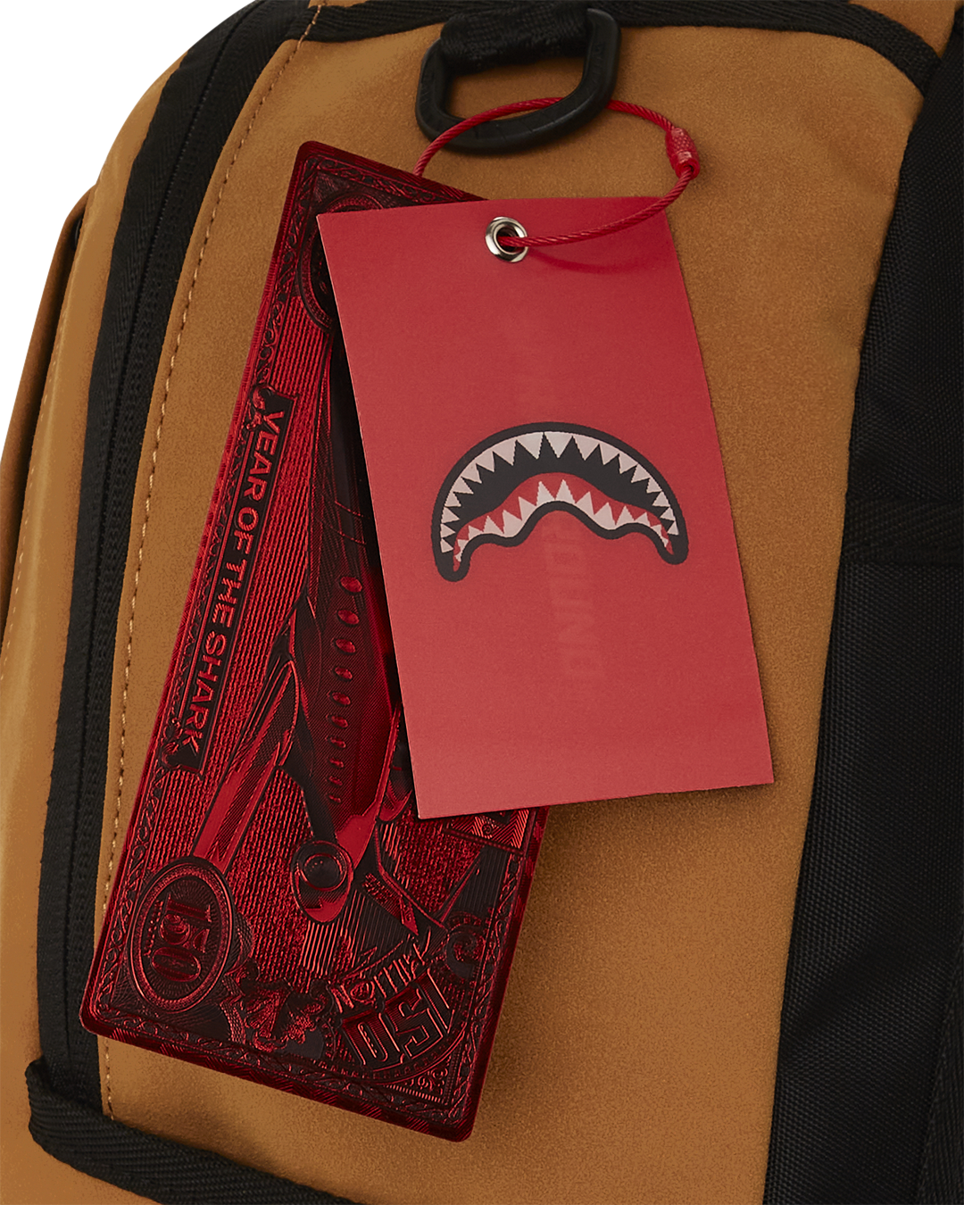 SPRAYGROUND® BACKPACK SHARK CENTRAL DLX-FAUX SUEDE BACKPACK