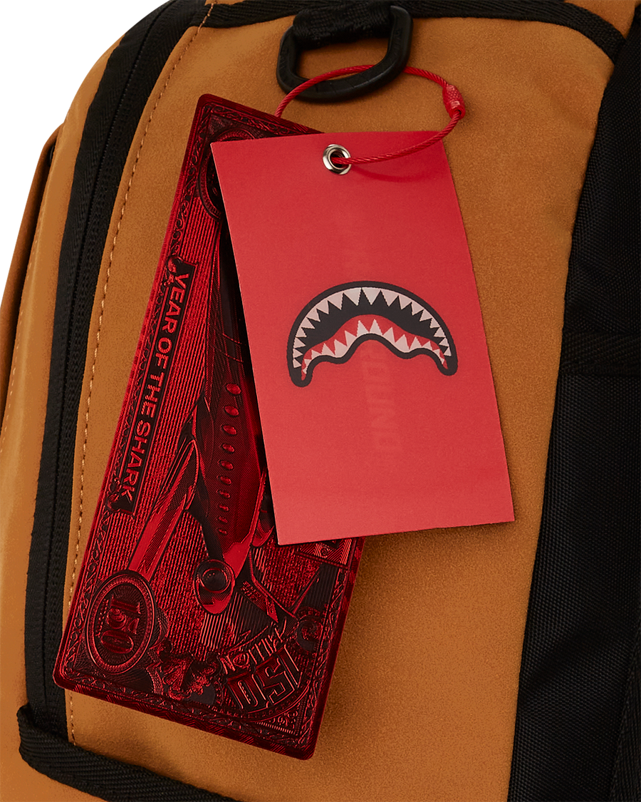 SPRAYGROUND® BACKPACK SHARK CENTRAL DLX-FAUX SUEDE BACKPACK