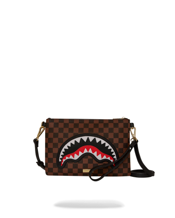 SAWTOOTH SHARKS IN PARIS CROSSOVER CLUTCH