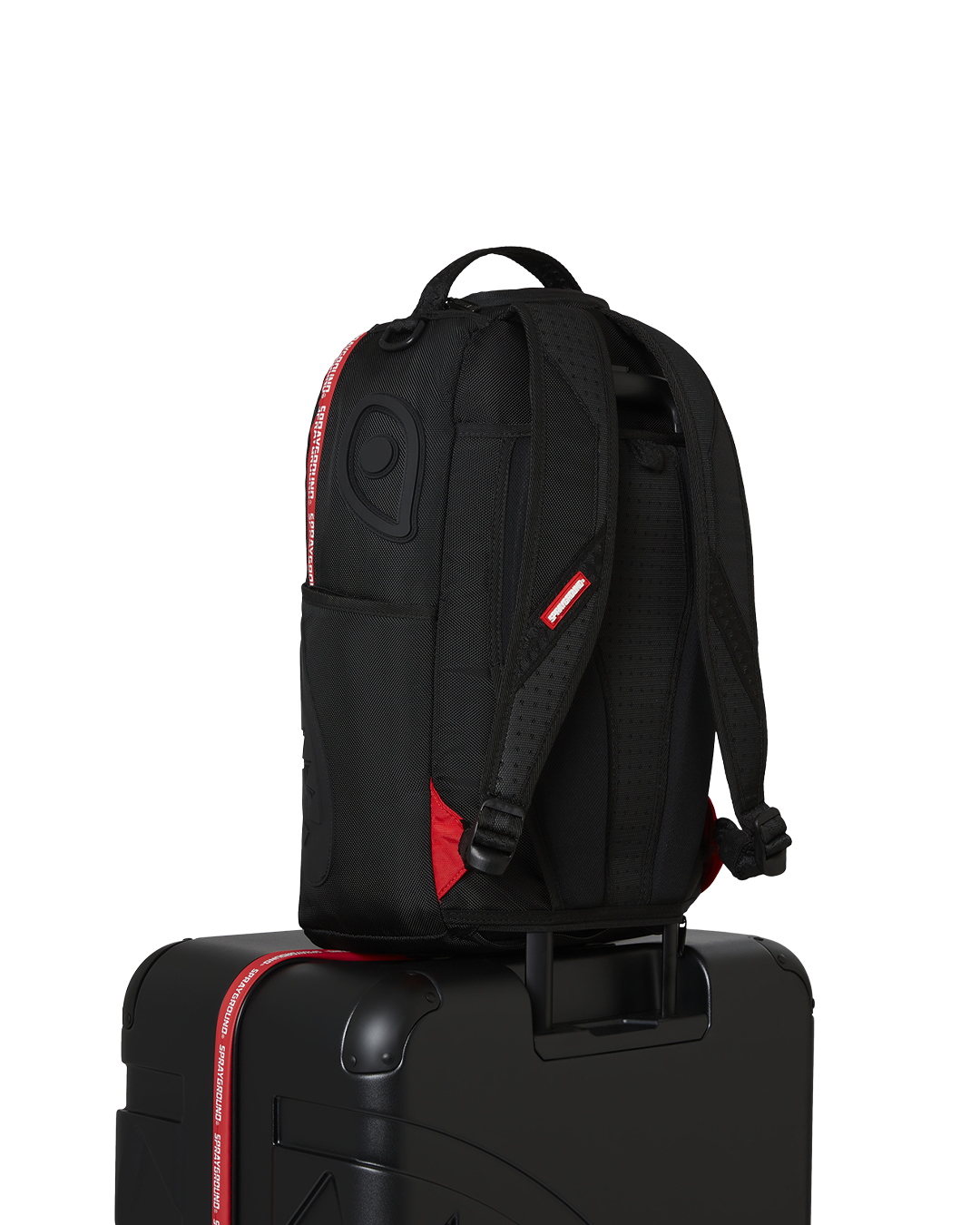 SPRAYGROUND® LUGGAGE PRINTED ZIPPER SHARK FULL-SIZE LUGGAGE