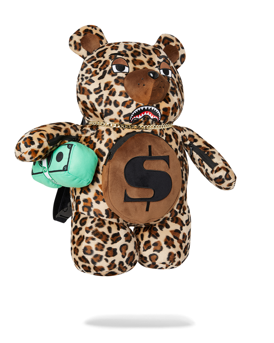 LEOPARD MONEY BEAR BACKPACK