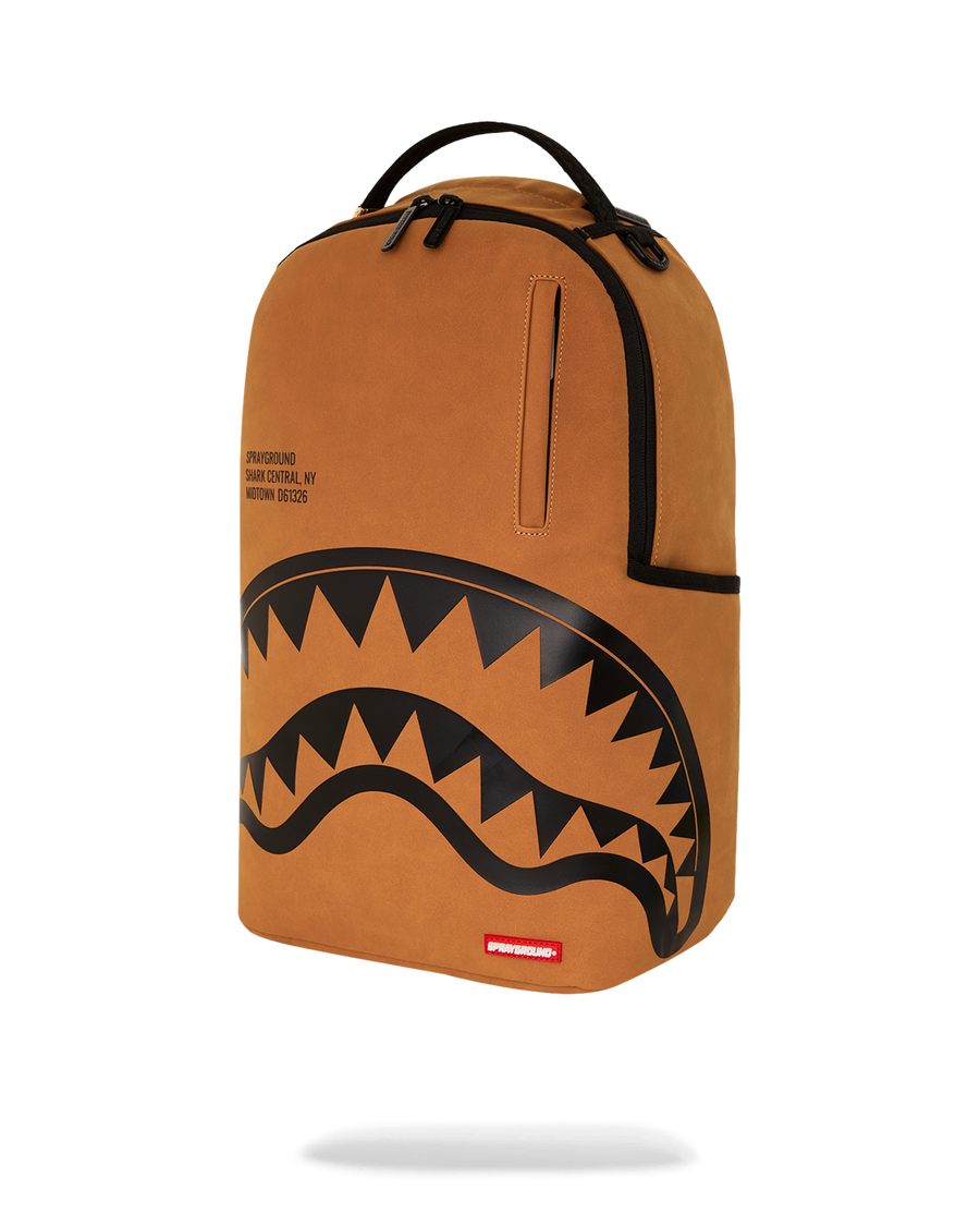 SPRAYGROUND® BACKPACK SHARK CENTRAL DLX-FAUX SUEDE BACKPACK