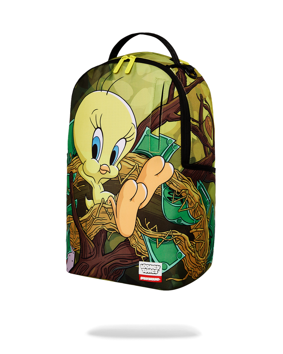 SPRAYGROUND® BACKPACK LOONEY TUNES TWEETY MONEY NEST SHARK DLXR BACKPACK
