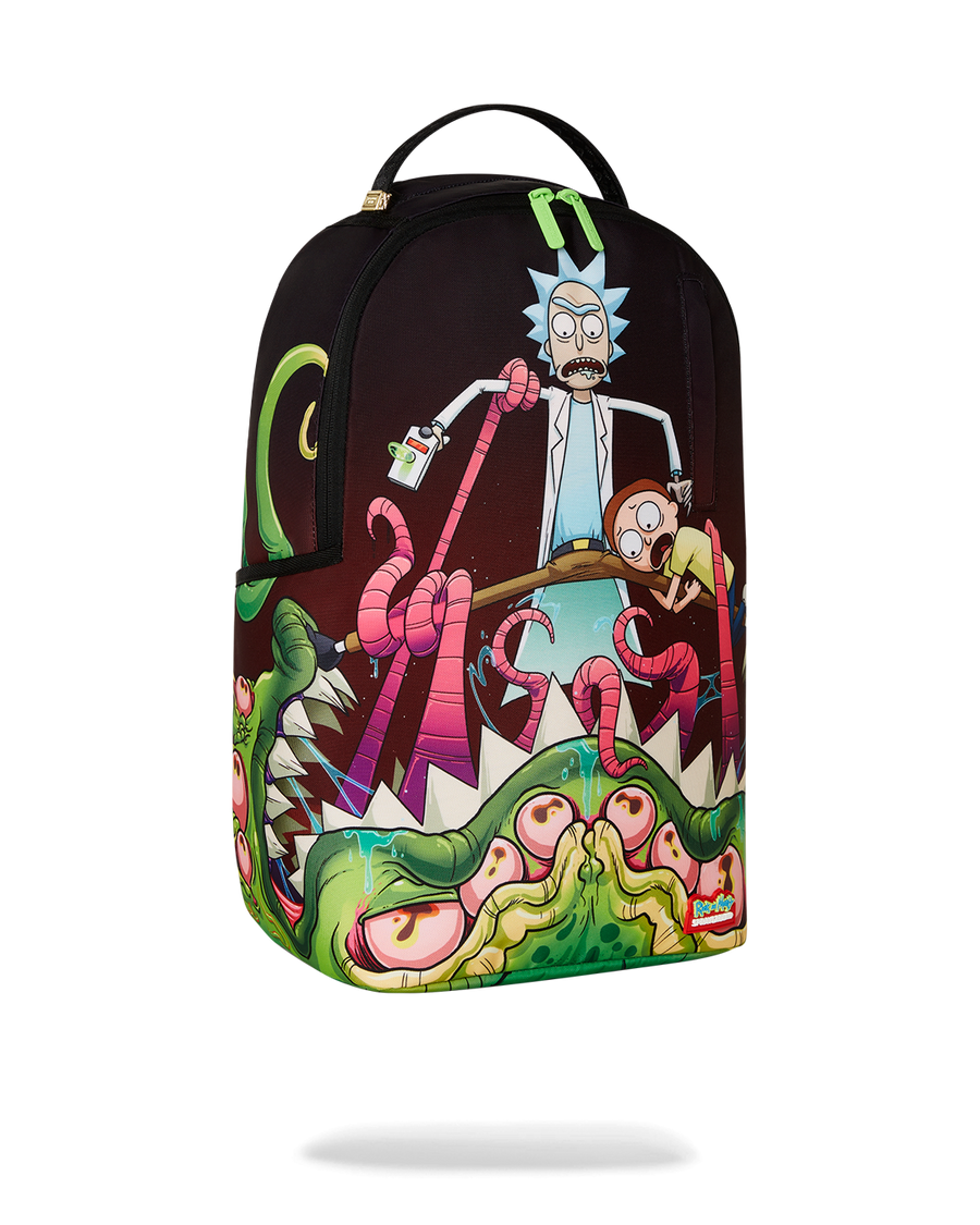 SPRAYGROUND® BACKPACK RICK AND MORTY DLXR ALIEN MOUTH HALF SHARKMOUTH DLXR BACKPACK