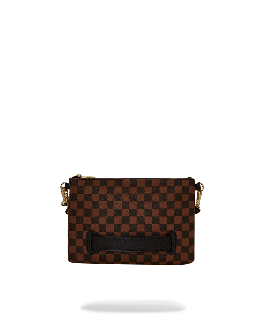 SAWTOOTH SHARKS IN PARIS CROSSOVER CLUTCH