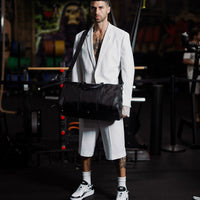 SPRAYGROUND® DUFFLE PRINTED ZIPPER SHARK DUFFLE