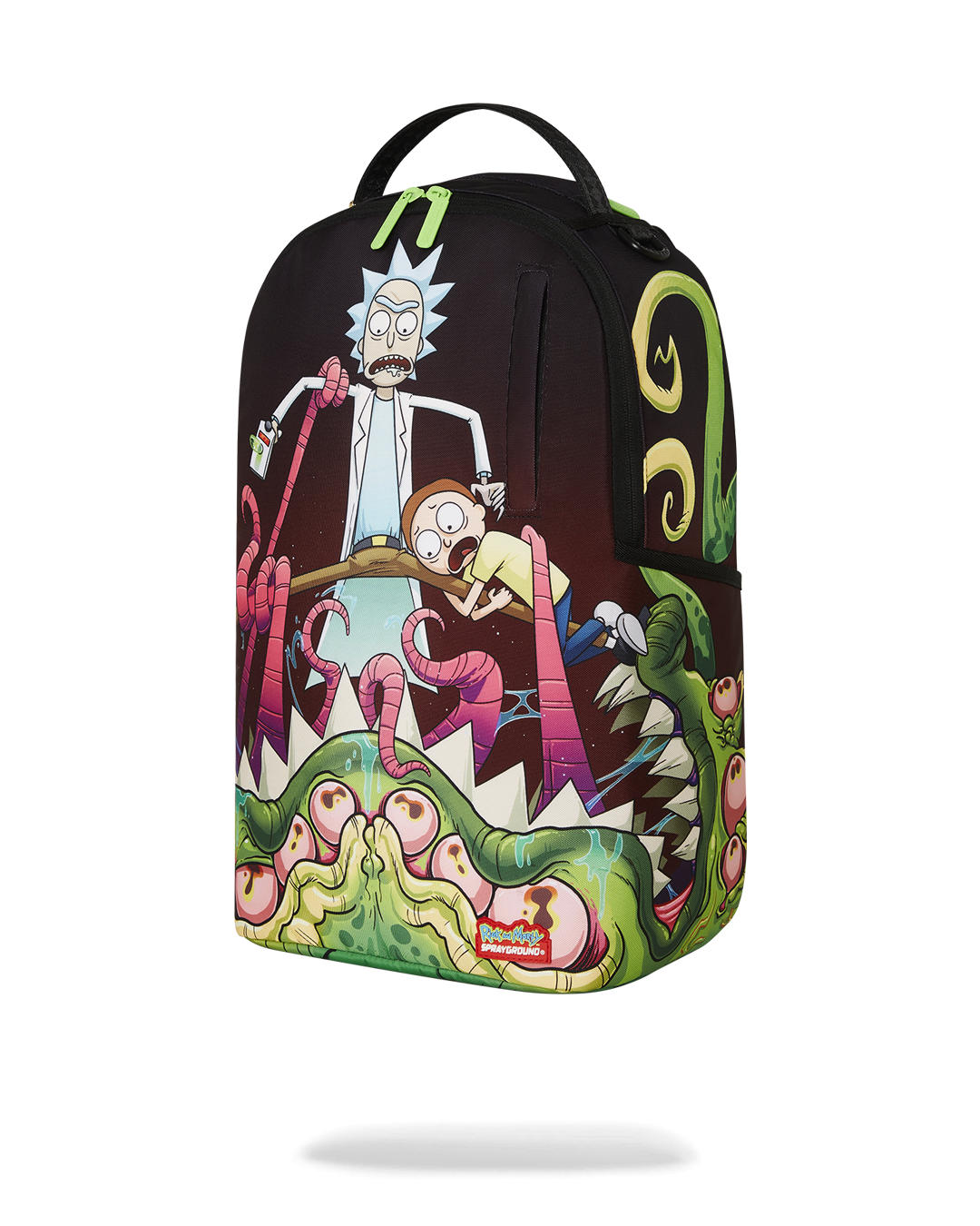 SPRAYGROUND® BACKPACK RICK AND MORTY DLXR ALIEN MOUTH HALF SHARKMOUTH DLXR BACKPACK