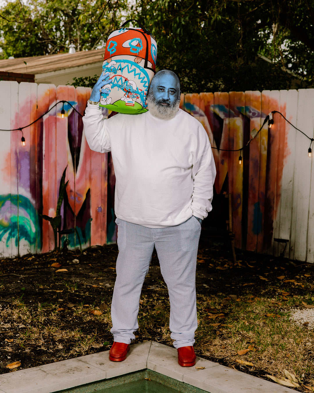 SPRAYGROUND® BACKPACK PAINTING SMURFS DLXR BACKPACK