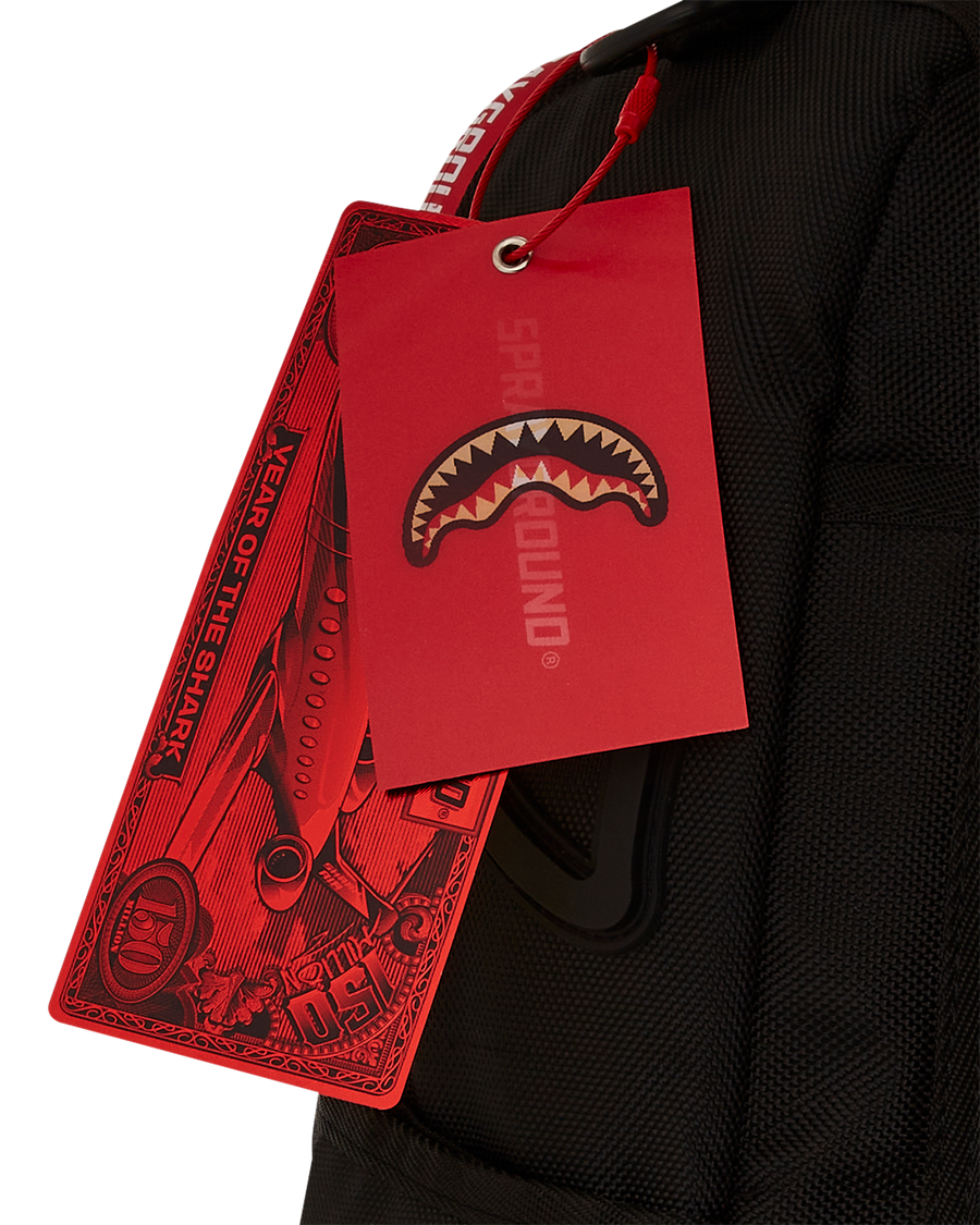 SPRAYGROUND® BACKPACK PRINTED ZIPPER SHARK DLXR BACKPACK