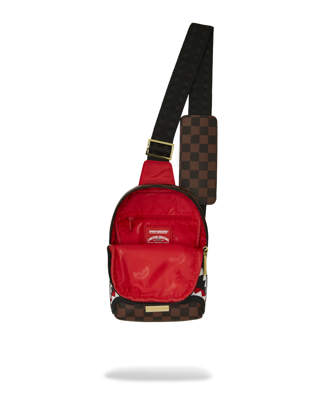 SAWTOOTH SHARKS IN PARIS ONE-STRAP SLING