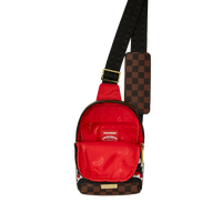 SAWTOOTH SHARKS IN PARIS ONE-STRAP SLING